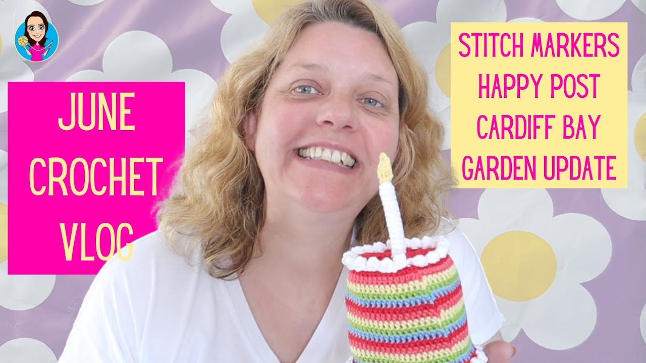 June Crochet Vlog - Crochet Happy Post - Garden update - Day in the life of a YouTube crocheter