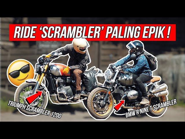 RIDE KE 'TEMPAT RAHSIA' | TRIUMPH SCRAMBLER 1200 & BMW R NINE T SCRAMBLER | KHATAM RIDES 2024 class=