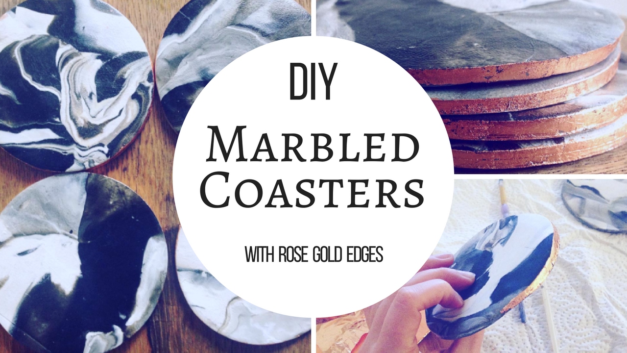 DIY Marbled Coasters