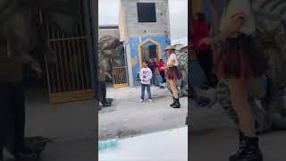 Man Pretends to Fall With Cake at Birthday Party