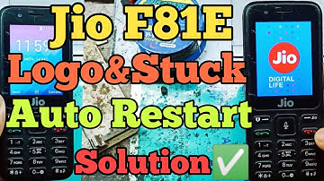 jio F81E logo Stuck Problem || Jio F81E Automatic off Restart  Jio Mobile Logo stuck F81E Hard Reset