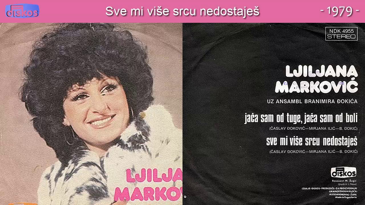 Ljiljana Markovic - Sve mi vise srcu nedostajes - (Audio 1979)