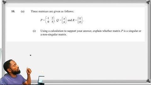 Jan 2019 Matrices Question was Sweet | CSEC MATHS