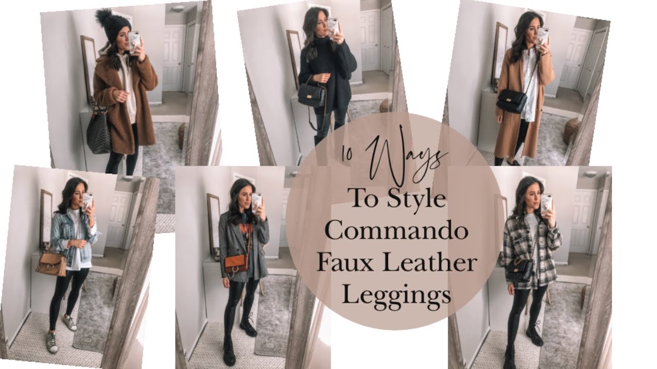 The best faux leather leggings  Spanx VS Commando review & comparison -  Glamour and Gains