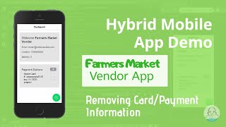 Hybrid Mobile App Demo: Farmers Market Vendor App (Removing Card Data) screenshot 5