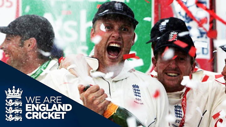 The Moment England Won The 2005 Ashes