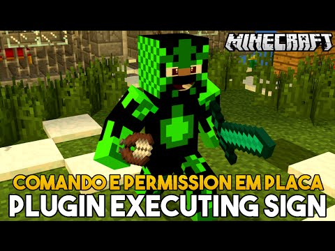 Minecraft Plugin Tutorial Executing Signs - Comando e Permission em Placa