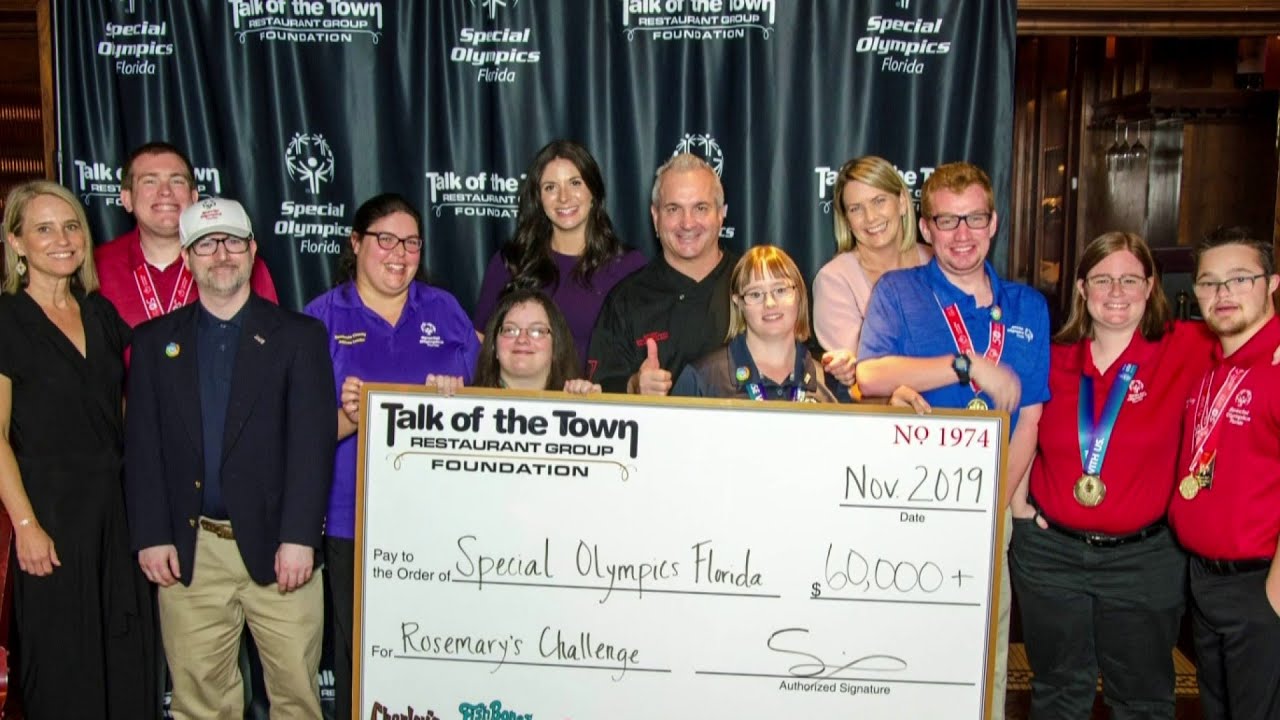 Orlando-based restaurant group celebrates charity milestone with Special Olympics Florida
