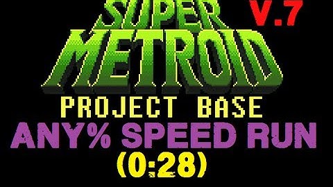 Super Metroid Project Base v0.7 any% Speed Run (0:28 in-game)