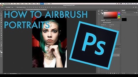 HOW TO AIRBRUSH PORTRAITS IN PHOTOSHOP // TUTORIAL