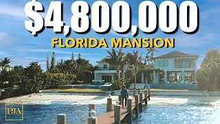 Inside a $4,800,000 WATERFRONT MANSION FLORIDA | Lantana | Luxury Home Tour | Peter J Ancona