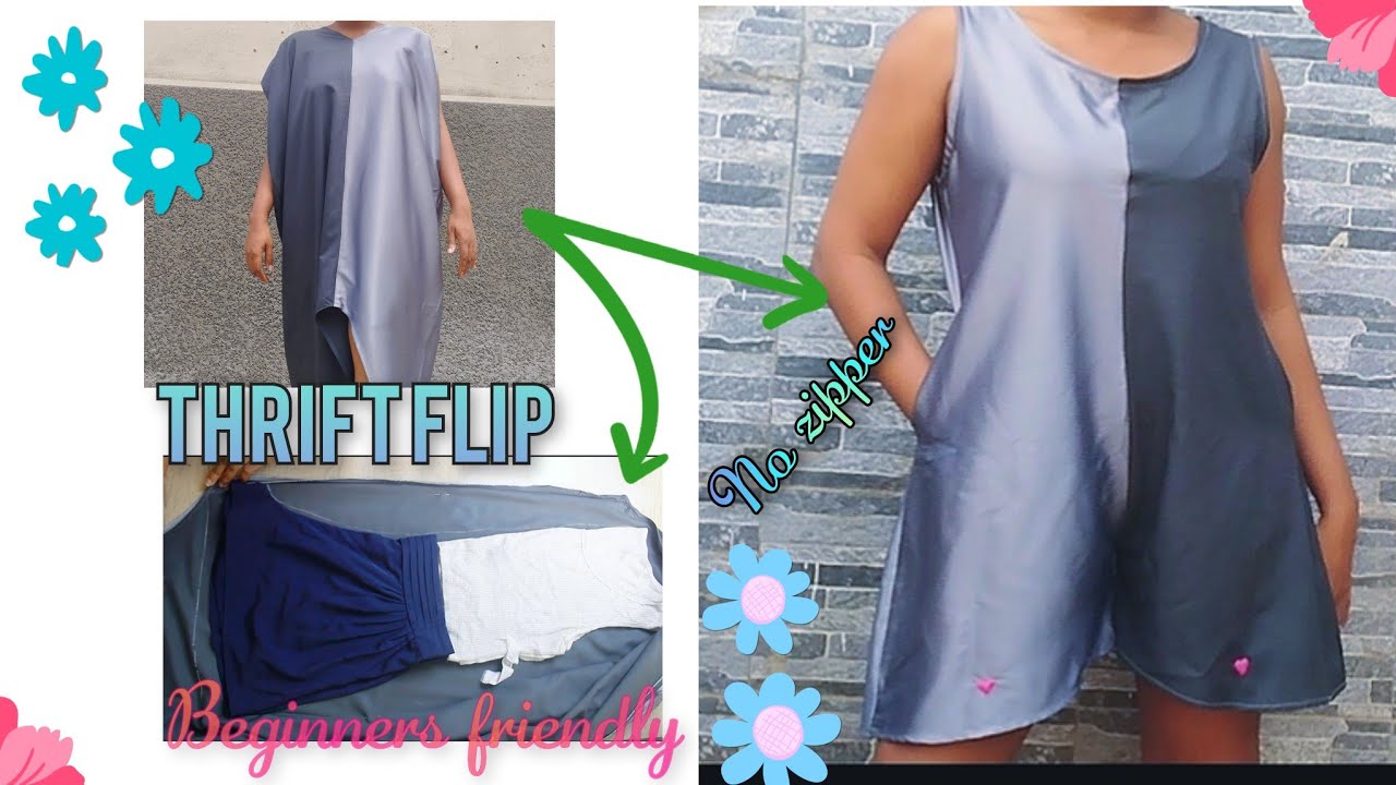Easiest Way to DIY Romper from an Old Dress / DIY Cut-together Romper ...