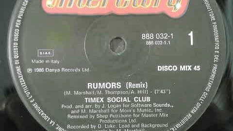 Timex Social Club - Rumors (Remix) 1986