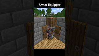 Automatic Armor Equipper 😳🛡️ | Minecraft #mctutorial #minecraftbuilding #shortsminecraft