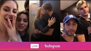 Hannah Stocking, Lele Pons, Twan Kuyper and Anwar Jibawi via Instagram Live. (July 19, 2018)