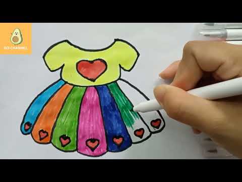 Video CÙNG CHIBI BƠ VẼ VÀ TÔ MÀU TRANH - Draw and Color step... - youtube