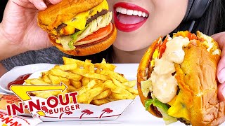 ASMR IN-N-OUT BURGER *DOUBLE DOUBLE CHEESEBURGER FRENCH FRIES 먹방 MUKBANG Eating Sounds (NO TALKING)