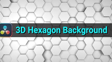 Build 3D Hexagon/Honeycomb Background Pattern in DaVinci Resolve | Fusion Tutorial