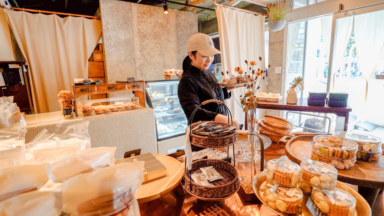Excellent morning routine of a patissier! A Japanese sweet