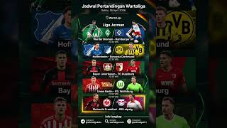 Jadwal pertandingan wartaliga april 2026 #wartaliga #bolahariini #sepakboladunia