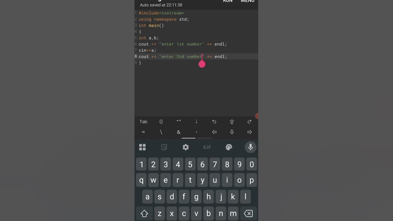 write a c++ program to print swap of 2 numbers(using 3rd variable)# ...