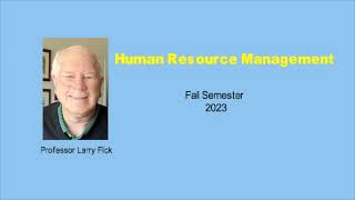 HRM Intro Fall 2023