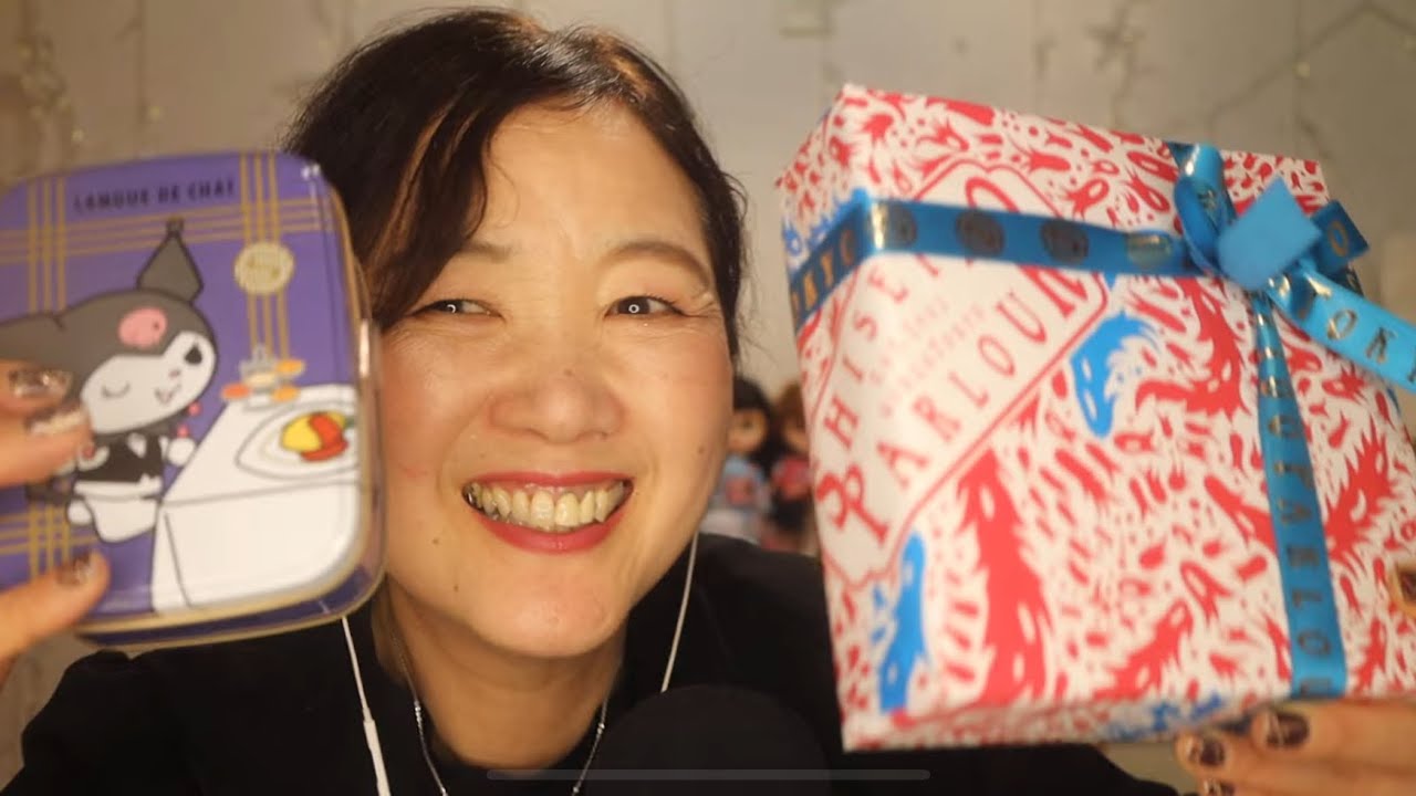 【ASMR】購入品紹介🛍銀座編♥スワロフスキーVIPイベント、資生堂パーラー、クロミ限定品、Introducing the items I purchased: Swarovski, Kuromi