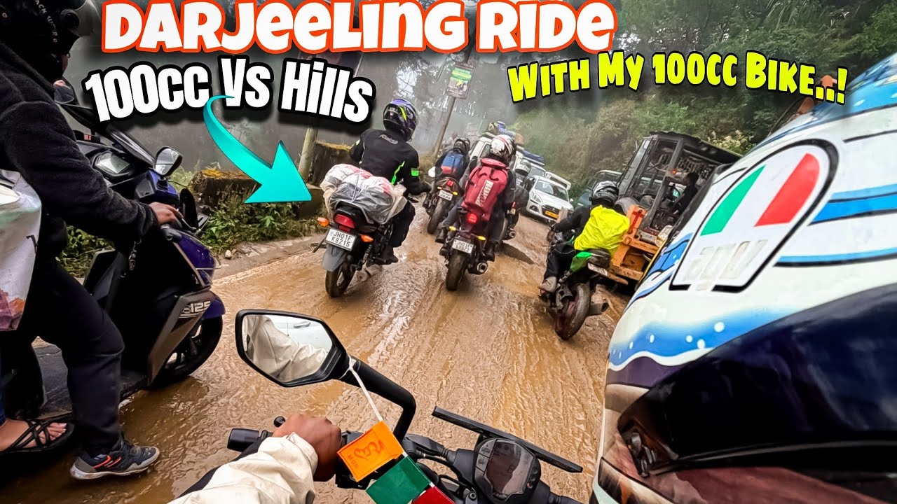 100cc Bike on Darjeeling Hills 😱 | Mud, Rain & Adventure Ride!