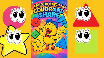 Can You Match the Color and Shape? | Fun Learning Game with Dancing Duck!