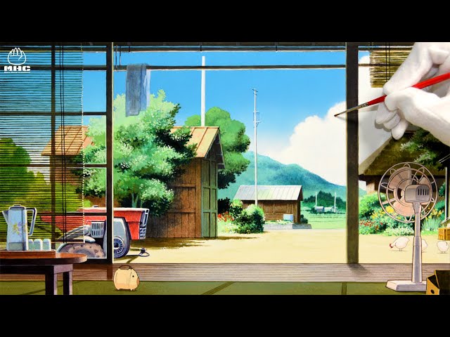 アニメの背景を描いてみた】ジブリ「おもひでぽろぽろ」 - YouTube