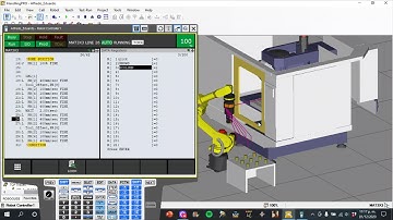 Matriz 3x3 Robot fanuc, Roboguide