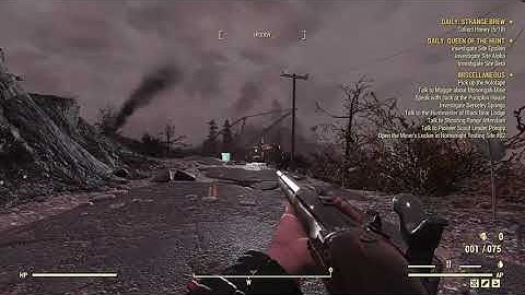 Fallout 76: My black powder rifle & pistol reload speeds