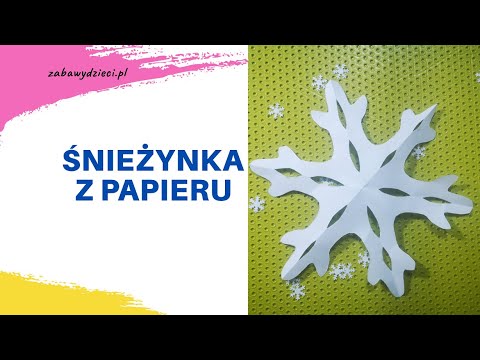 Wideo: Jak Zrobić Papierowe Płatki śniegu