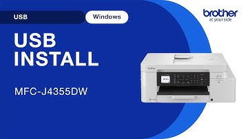 Install MFCJ4355DW with USB - Windows