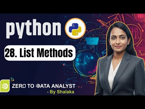 Python List Methods Tutorial for Beginners | Python Programming 🐍