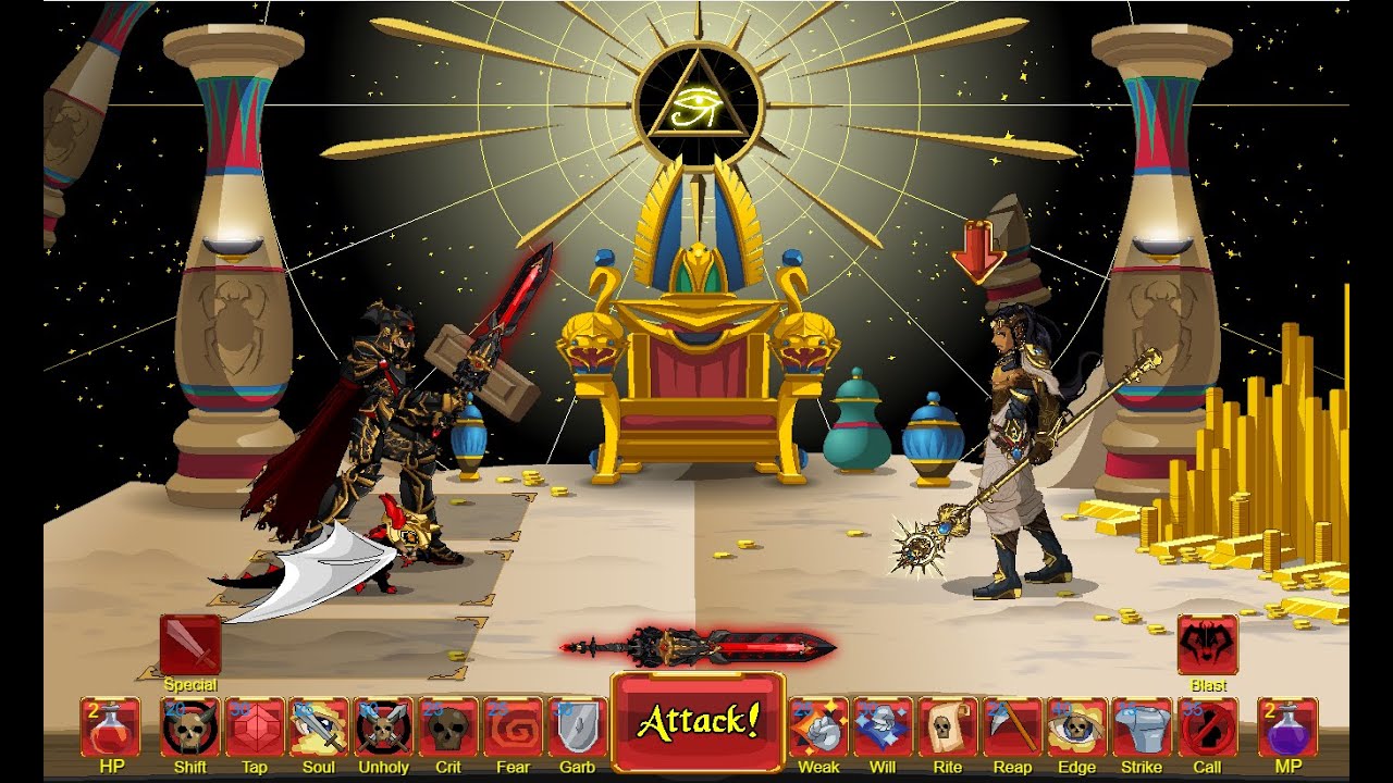 DragonFable : DeathKnight versus Sek Duat
