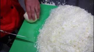 How to chop onions fast N easy with a sharp knife @chefsharma3440
