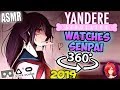 Yandere Chan Watches Senpai Sleep [ASMR] 360: Yandere Simulator 360 VR