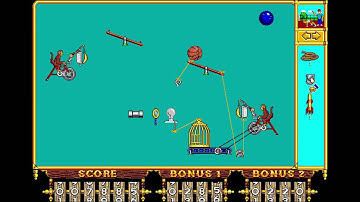 The Incredible Machine - Puzzle 19: "Tutorial: Monkey Business" (1992) [MS-DOS]