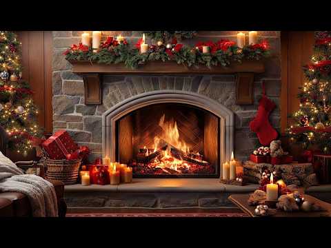 Cozy Fireplace 4K | Fireplace with Crackling Fire Sounds | The Cozy Atmosphere Christmas Fireplace