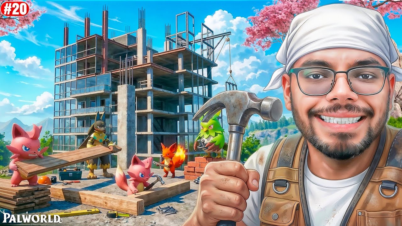 I Started Building My Multi-Story GIANT Base - Palworld - Part 20