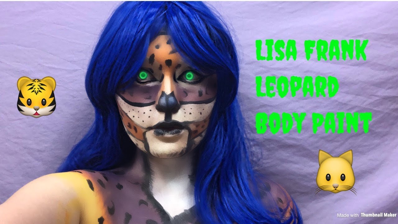 LISA FRANK LEOPARD Body Paint Tutorial