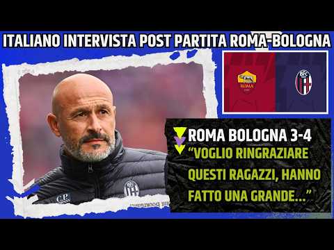 Video VINCENZO ITALIANO INTERVISTA POST ROMA BOLOGNA: OGGI ABBIAMO FATTO UN IMPRESA STORICA...