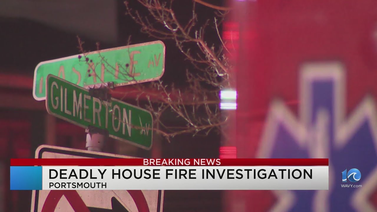 Man dies after being pulled from Portsmouth house fire - YouTube