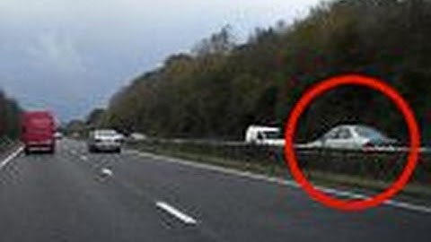 Car drives WRONG WAY down busy dual carriageway