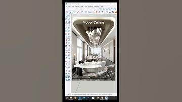 Model Ceiling with Plugin PlacerSurTN | #sketchupplugins #shorts