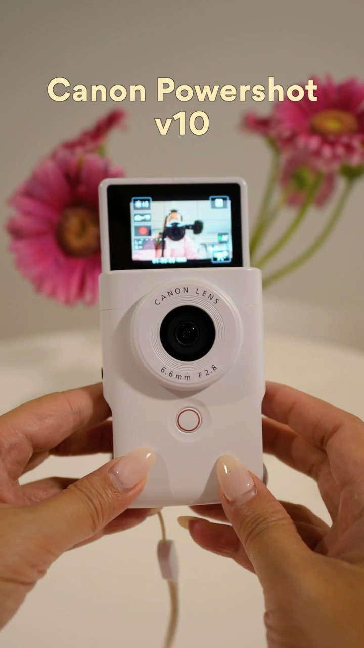 CANON POWERSHOT V10 in white 🤍 #canoncamera #vloggingsetup - YouTube