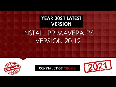 How to Install Primavera P6 version 20.12 on Windows 7/8/10