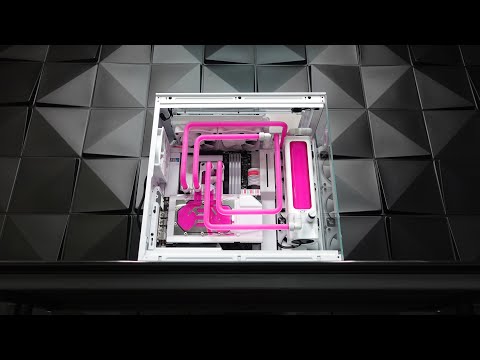 Custom Pc Build #130 " Amelia "  A Ryzen custom-watercooled workstation Pc on a NZXT H9 Elite Case.