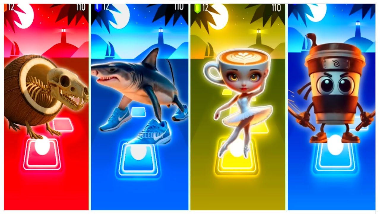 Team Tiles hop 🤭  BRAINROT EXTINCTION vs TRALALERO TRALALA  vs Ballerina Cappucina